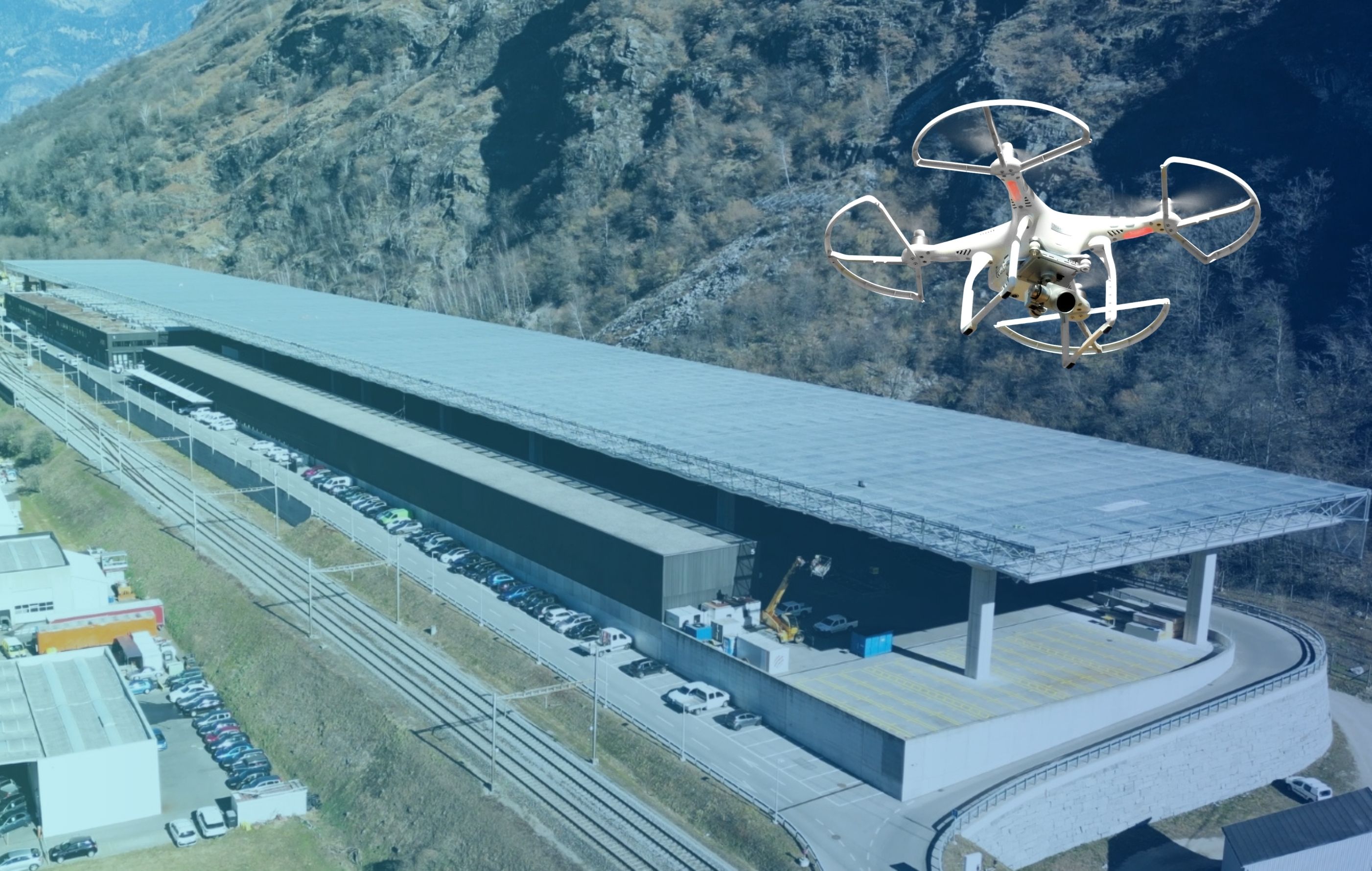 Utilizzo del drone nei cantieri di costruzione
